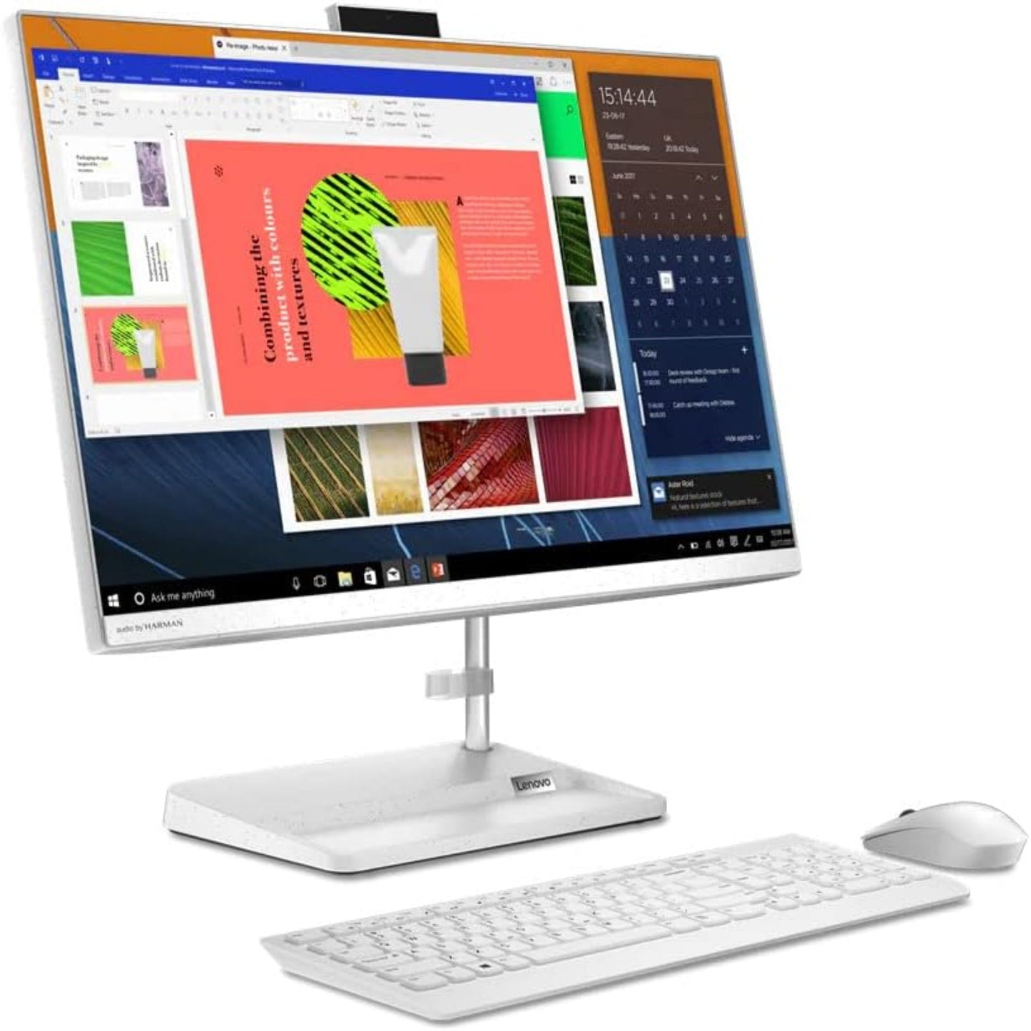 Brand New Original 👌 All in One (AIO) Newest Model 2025 Lenovo 24-AIO3 ▪️Intel™ Core i3▪️Screen Size 23.8" NONE TOUCH ▪️ 8GB DDR4-3200MHZ▪️ 1TB HDD+256GB SSD ▪️Graphic VGA Intel™▪️ Windows 11p▪️White One Year Warranty