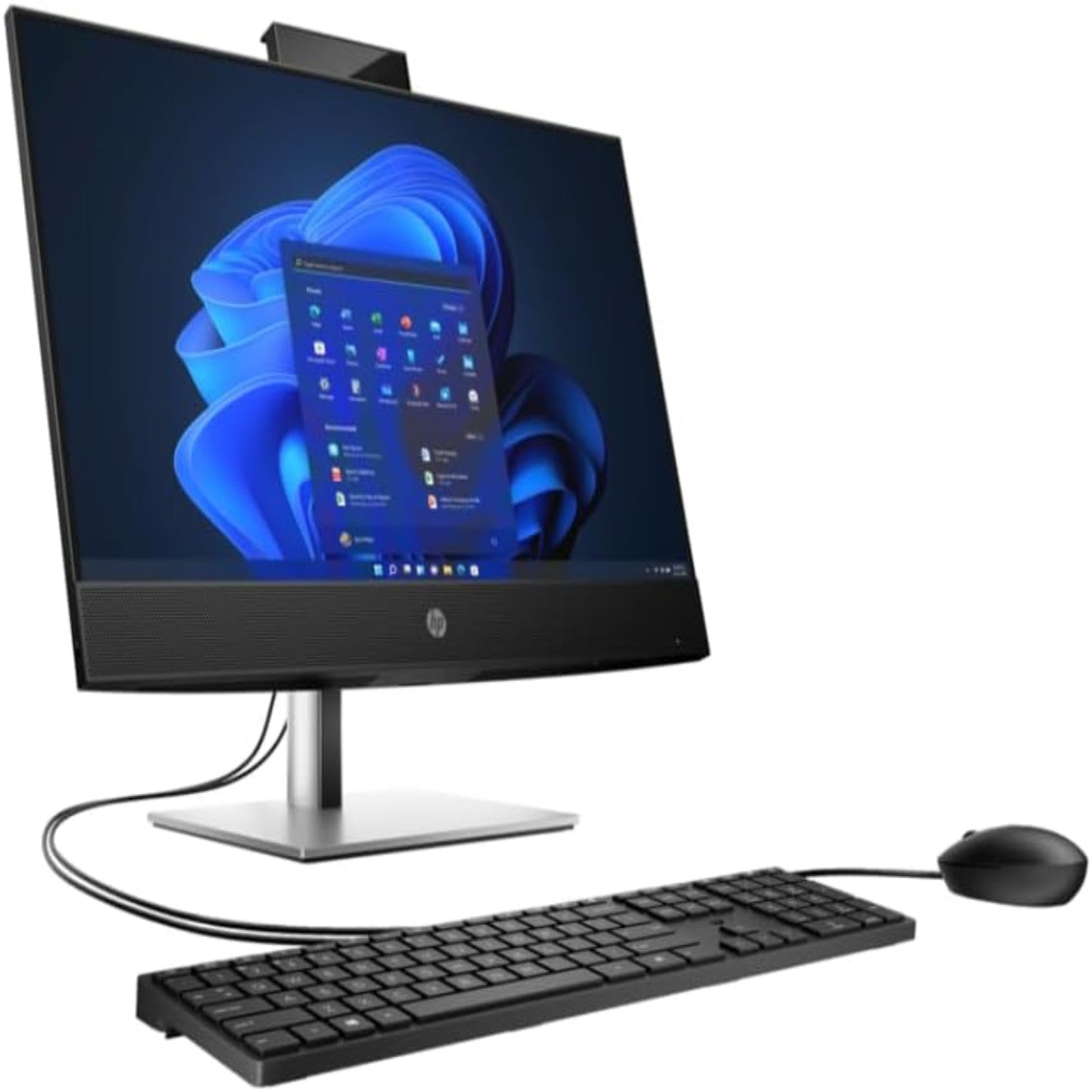 HP ProOne 24-440G9 all-in-one PC, sharp 23.8-inch display. Experience efficient performance with the Intel Core i5, complemented by a generous 16GB RAM and a speedy 512 GB SSD. Integrated Intel Iris-X graphics deliver smooth visuals. Windows 11 Pro