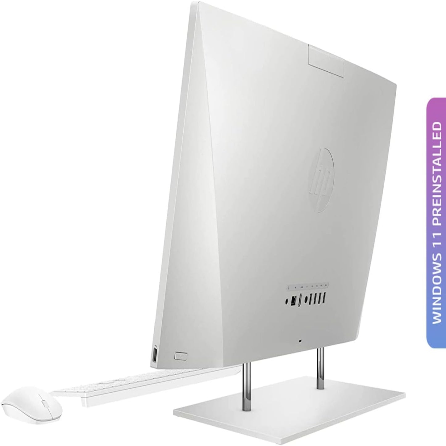 ALL IN ONE (AIO) PC Model New 2026 HP 27-DP1888D - Intel Core i7, 16GB DDR4 RAM, 1TB SSD, Intel Iris-X, 27" Touch FHD (Silver)Office 2021 full Edition , Wireless Keyboard & Mouse