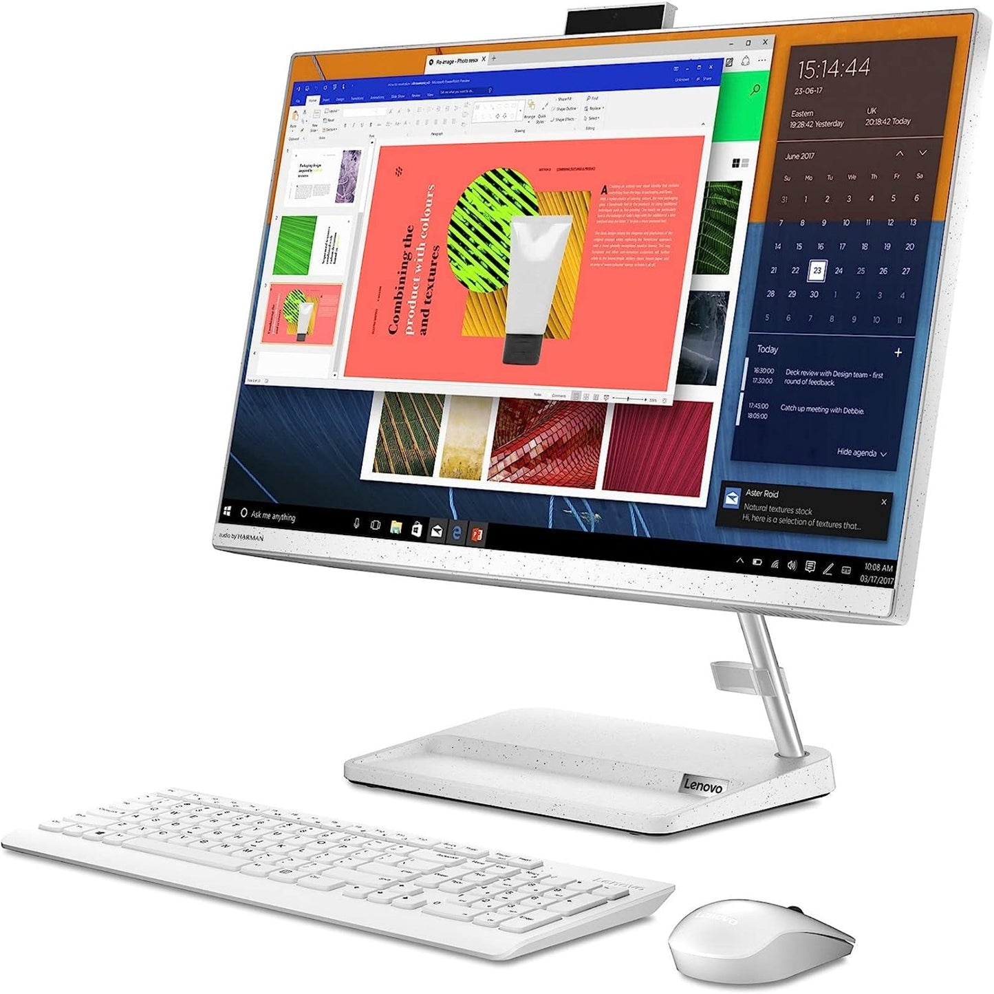 Brand New Original 👌 All in One (AIO) Newest Model 2026 Lenovo AIO3 24IAP7 24" 👉🏾TOUCH Screen AIO Intel Core i7 16 GB DDR4 Memory 1 TB SSD Storage & Intel graphics-W11Pro OS + Wireless Keyboard & Mouse-👉🏾White