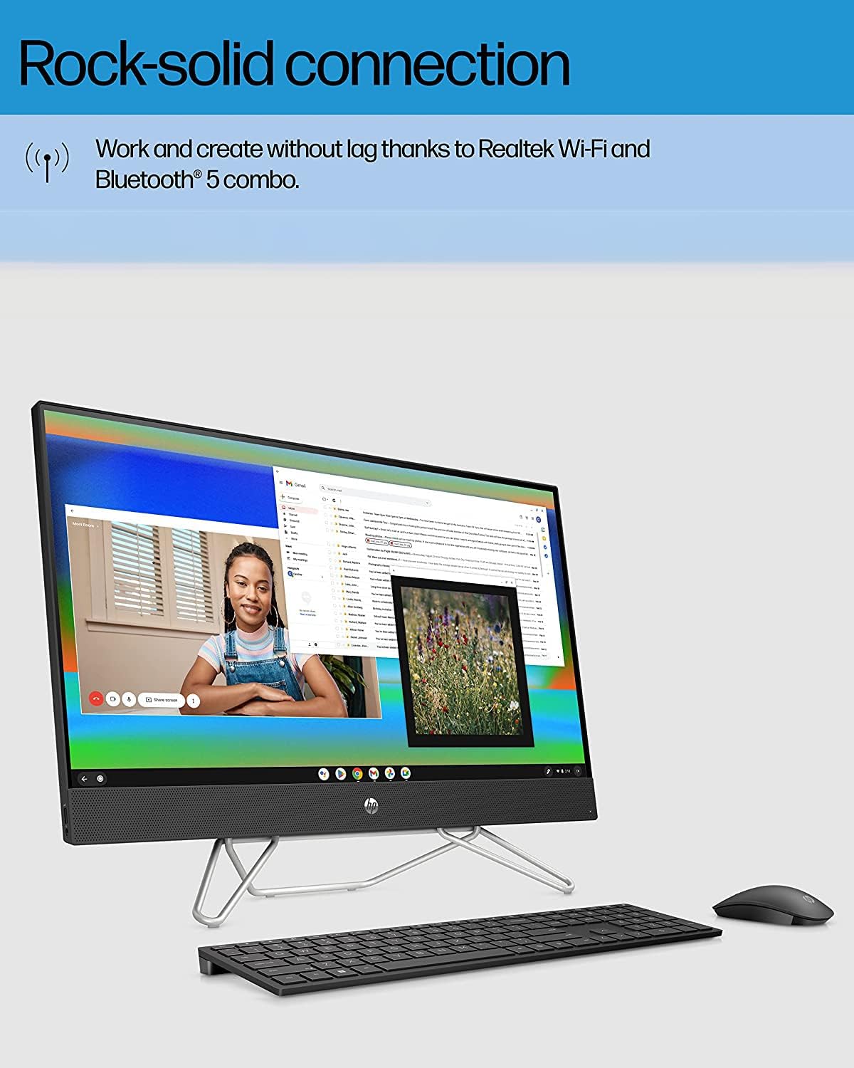 Brand New Original 👌 All in One (AIO) Newest Model 2025 HP 24-CB1005 24"FHD, Intel Core I5 With Intel Turbo Boost Technology, Intel Iris Xe Graphics, 16GB DDR4-3200 MHz RAM (2 X 8 GB) , 1TB SSD, Non Touch, Windows 11 Pro, Black