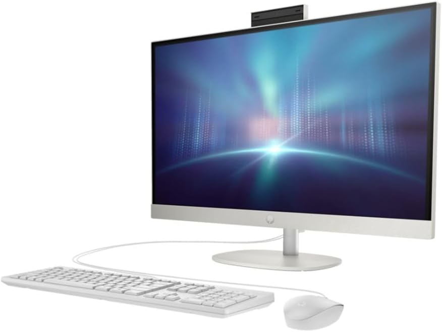 Brand New Original 👌 All in One (AIO) Newest Model 2026 HP ALL-IN-ONE 27-CR1003NH (A0CM0EA#BH5) INTEL CORE ULTRA 7-155U-4.8GHz, 16GB, 1TB SSD, 27" FHD IPS, CAMERA, BT, WIFI, Windows 11 Pro, INTEL IRIS XE GRAPHICS, WHITE, 1 YEAR WARRANTY