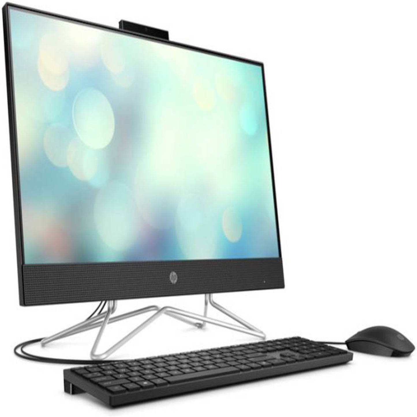 Versatile HP 24-inch Touchscreen All-in-One Desktop in Black: AMD Ryzen 5 Performance, 8GB Memory, Fast 512GB Solid State Drive, and AMD 2GB Graphics for Work, Entertainment, Creative Projects, and Everyday Tasks!"