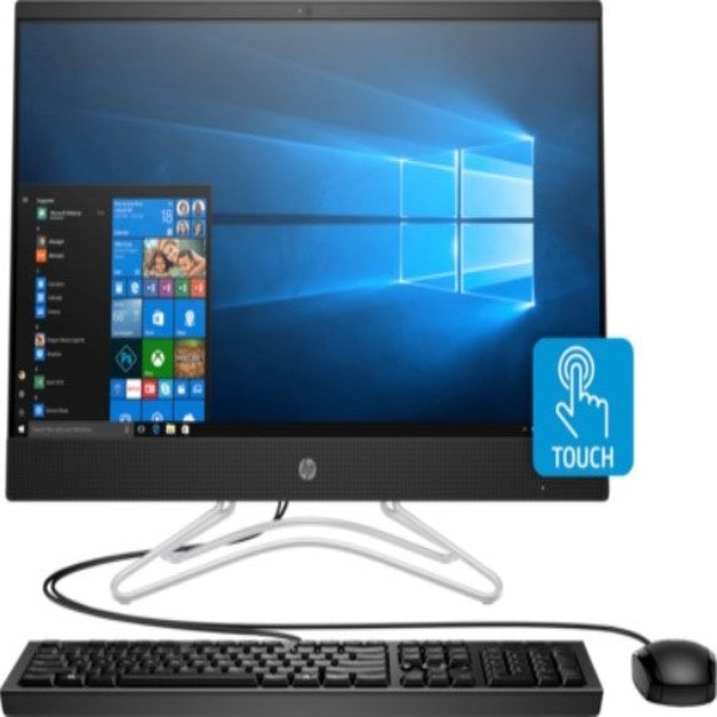 Sleek black HP 23.8" Touchscreen All-in-One PC: Experience fast performance with a 12th Gen Intel Core i5 and 16GB memory. Enjoy ample storage from the 1TB HDD paired with a swift 256GB SSD. Boost productivity with included Microsoft Office 2021!