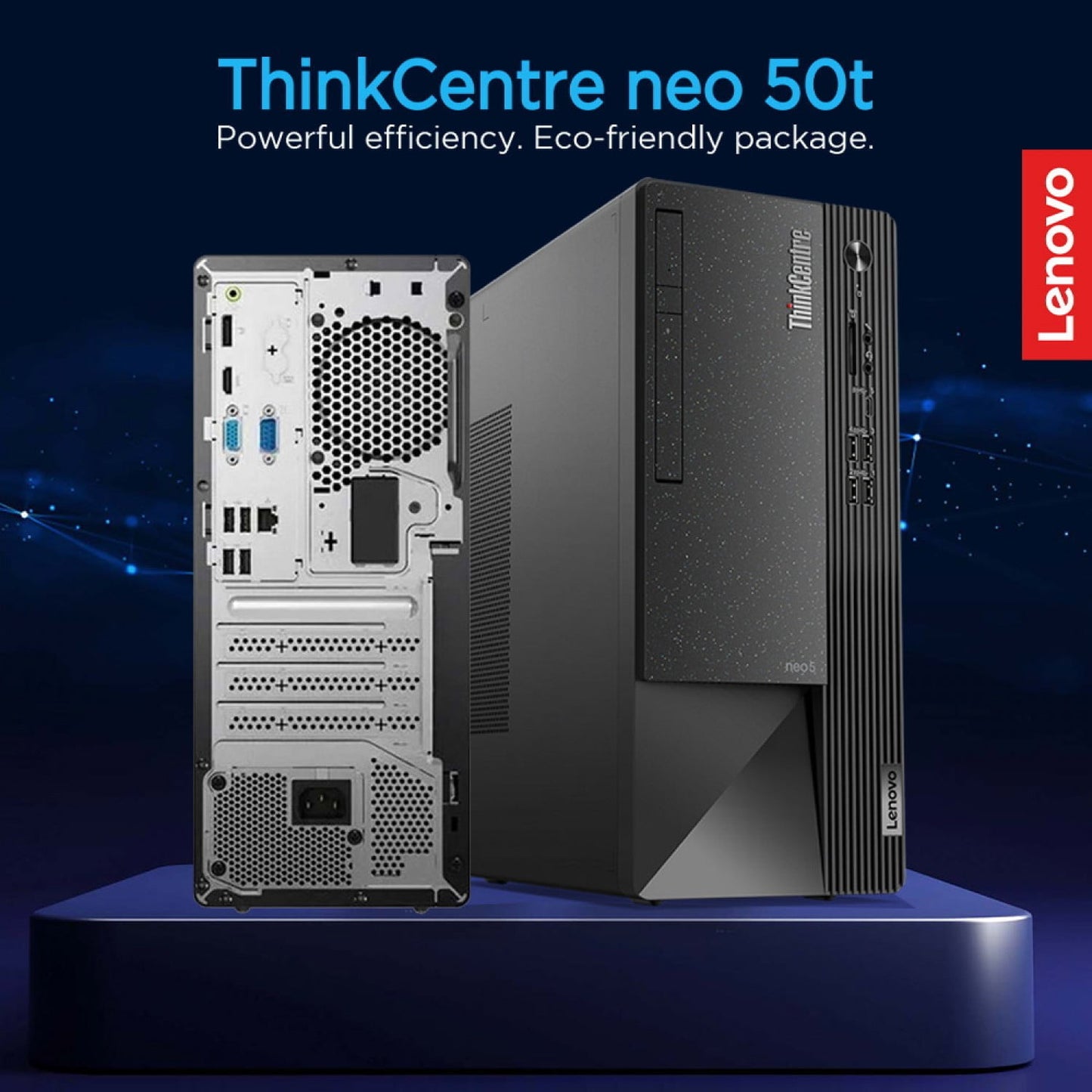 Lenovo Neo 50T 1. Intel Core i3 2. 4GB DDR4 RAM 3. 256GB SSD 4. Intel Integrated Graphics 5. Original Keyboard & Mouse 6. Windows 11 Pro 7. 1-Year Warranty 8. Brand New