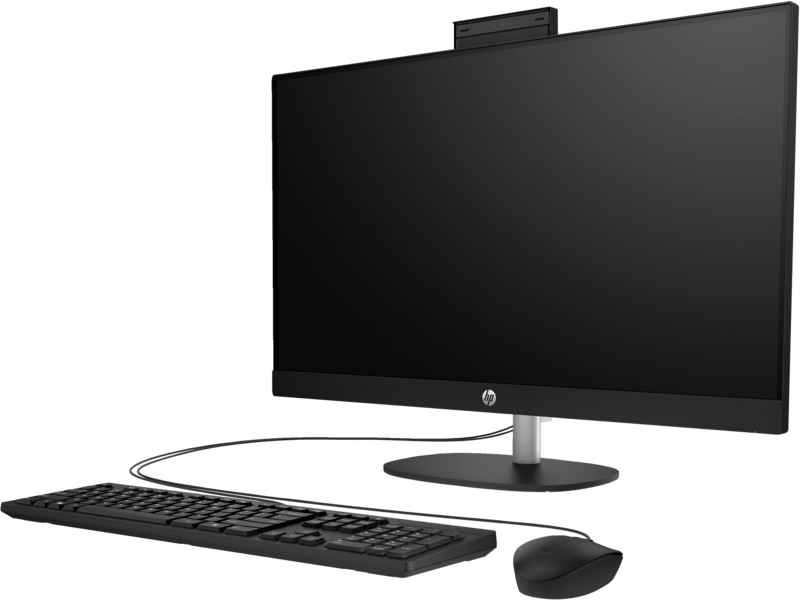 ALL IN ONE (AIO) PC Model New 2026 HP 27-CR1004NH - Intel Core Ultra 7 155U, 16GB DDR5 RAM, 1TB SSD, Intel Iris-X, 27" Non-Touch FHD (Black)