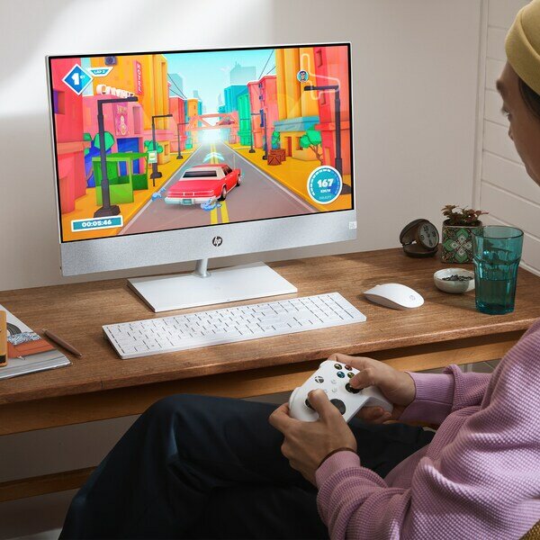 ALL IN ONE (AIO) PC Model New 2026 HP Pavilion 27-CA2151NH - Intel Core i9-14900, 32GB DDR4 RAM, 1TB SSD, NVIDIA GeForce RTX 3050 (4GB), 27" Touch FHD (White)