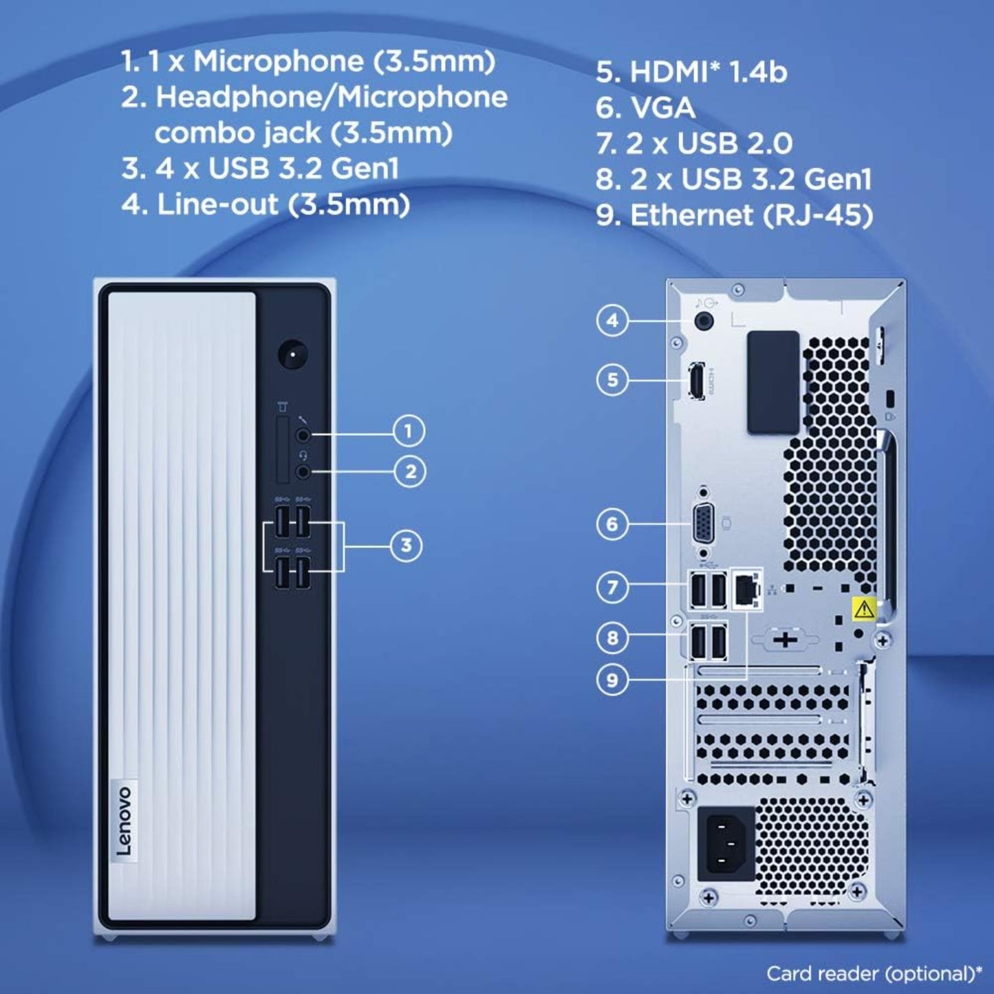 Lenovo IdeaCentre 3 Desktop SFF (2025 Model) - CPU: Intel Core i3 - RAM: 4GB - Storage: 1TB HDD - Graphics: Intel UHD - OS: Windows 11 Pro - Connectivity: WiFi 5, Bluetooth 5.0 - Color: Grey