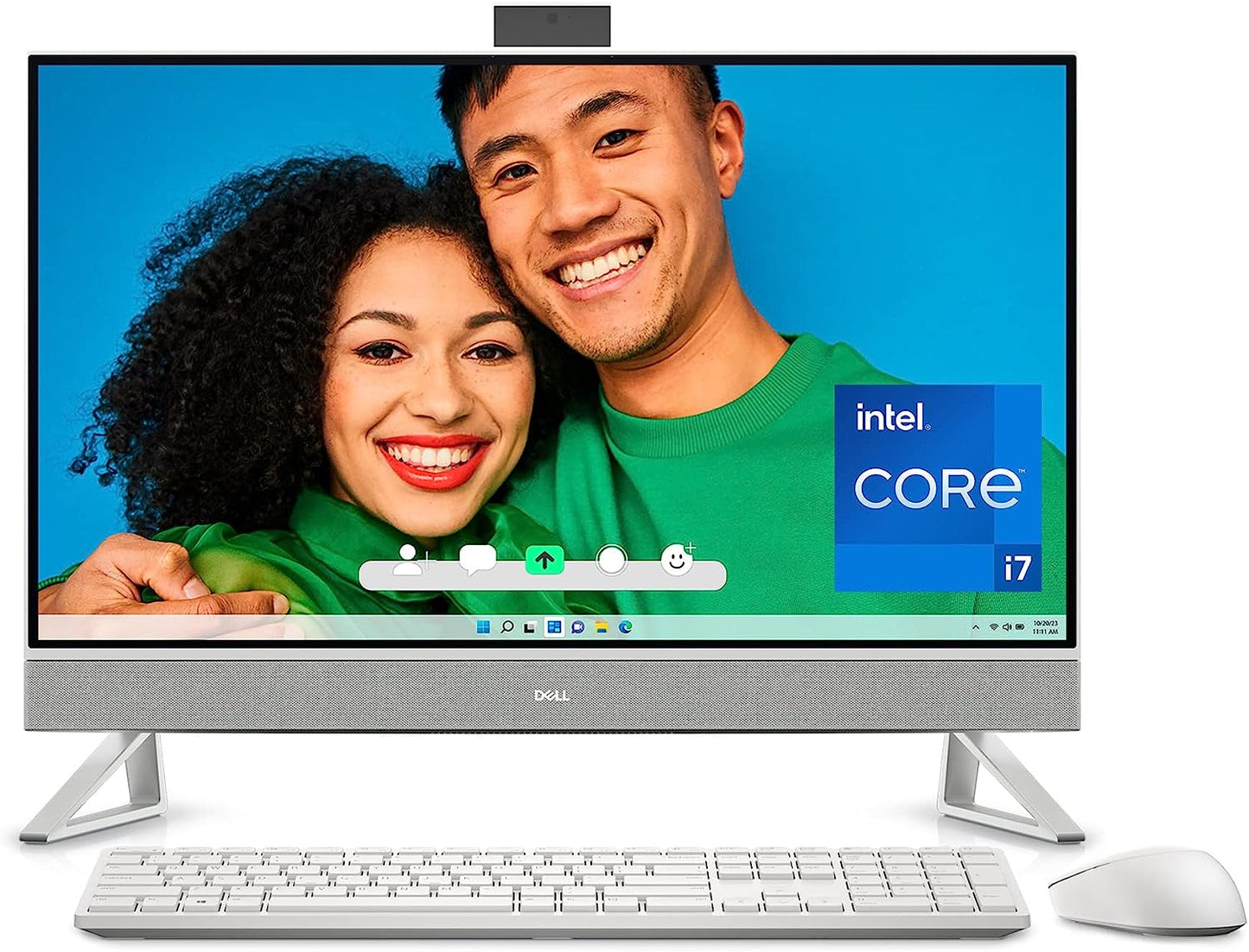 Brand New Original π All in One (AIO) Newest Model 2025 Dell Inspiron 7720 All in One - 27-inch FHD Touch Display, Core i7-1355U, 32GB RAM, 1TGB SSD, NVIDIA GeForce MX550 GDDR6, Win 11, 1 Year Premium Support+6 Month Migrate -White