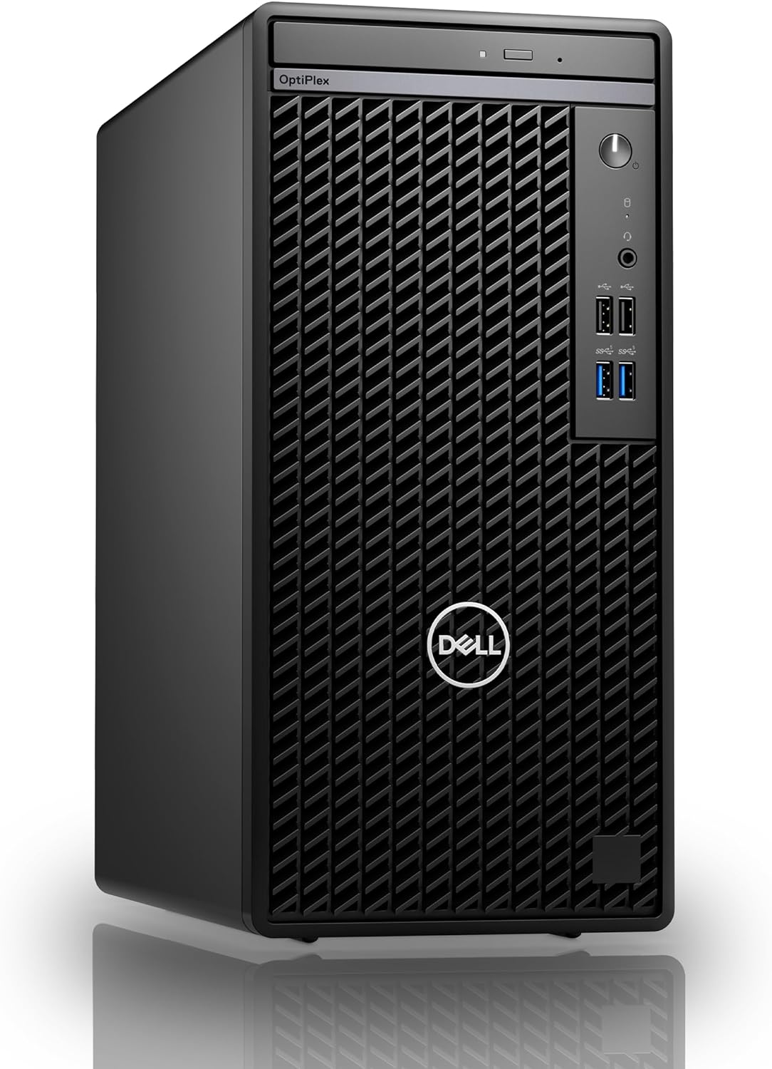 Dell OptiPlex 3000 (2025) - CPU: Intel Core i5 - RAM: 8GB DDR4 - Storage: 512GB PCIe SSD - OS: Windows 11 Pro - Optical Drive: DVDRW - Connectivity: Ethernet, WiFi - Included: Keyboard, Mouse - Color: Black