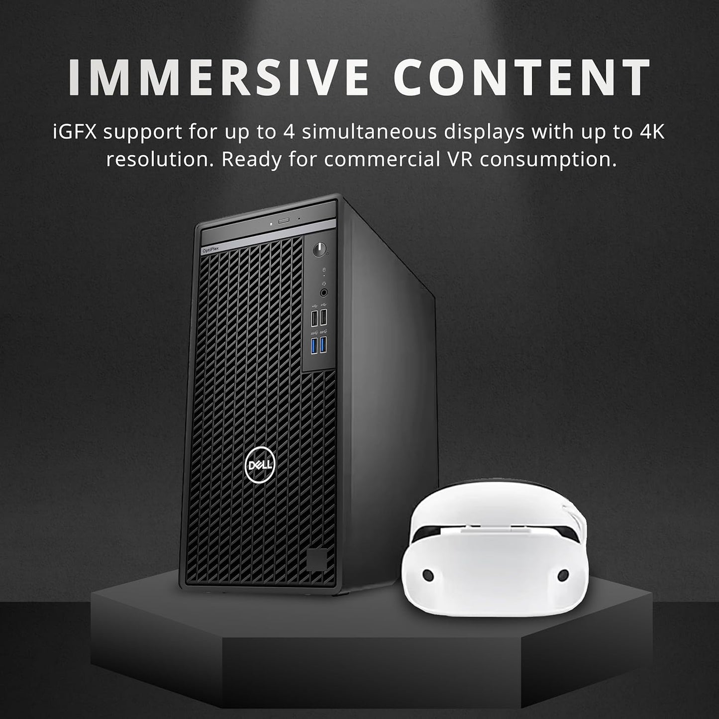Dell OptiPlex 3000 (2025) - CPU: Intel Core i5 - RAM: 8GB DDR4 - Storage: 512GB PCIe SSD - OS: Windows 11 Pro - Optical Drive: DVDRW - Connectivity: Ethernet, WiFi - Included: Keyboard, Mouse - Color: Black