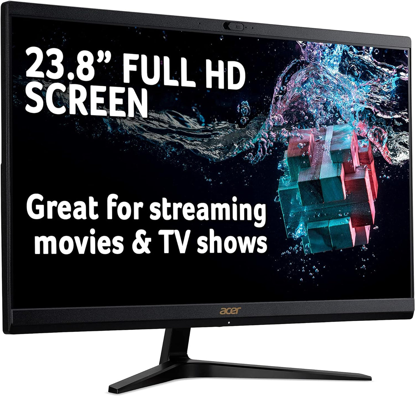 Brand New Original 👌 All in One (AIO) Newest Model 2025 Acer Aspire C24-1700 All-in-One PC - (Intel Core i3-1235U, 8GB, 512 GB SSD, 23.8 Inch Full HD Display, Wireless Keyboard and Mouse, Windows 11, Black)