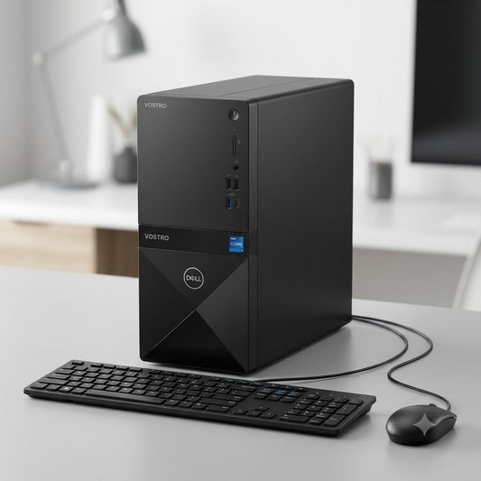 New Model 2027: Dell Vostro 3030 Desktop | Intel i7-14700 | 16GB DDR5 | 1TB SSD | Intel UHD | Win 11 Pro | Black | Wired Keybd & Mouse