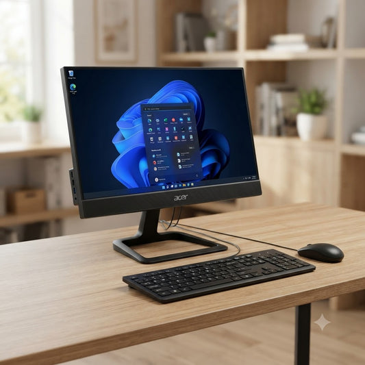 New Model 2027: Acer Aspire C24 AIO | 23.8" Non-Touch | Intel i3-1215U | 8GB | 512GB SSD | Intel UHD | Win 11 Pro | Black | Wired Keybd & Mouse