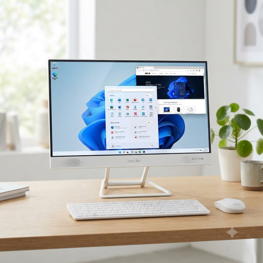 New Model 2027: ASUS A3402 AIO | 23.8" Touch | Intel i7-13th Gen | 16GB | 1TB SSD | Intel UHD | Win 11 Pro | White | Wireless Keybd & Mouse