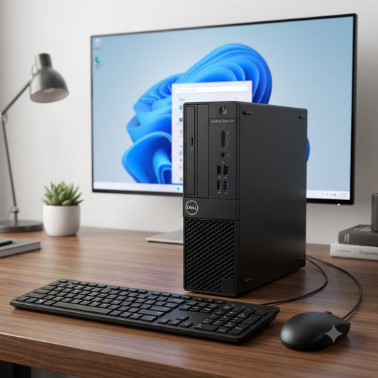New Model 2027: Dell OptiPlex 3090 SFF | Intel i5 10th Gen | 16GB DDR4 | 1TB SSD | Win 11 Pro | Black | Keybd & Mouse