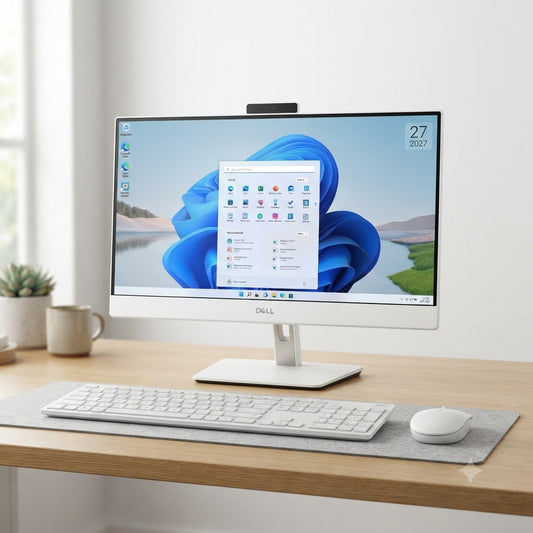 New Model 2027: Dell Inspiron 27 AIO | 27" Touch | Intel Core 7 150U | 16GB | 1TB SSD | MX570A 2GB | Win 11 Home | White | Original Keybd & Mouse