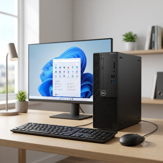 New Model 2027: Dell OptiPlex 3090 SFF | Intel i5 10th Gen | 8GB DDR4 | 512GB SSD | Win 11 Pro | Black | Keybd & Mouse