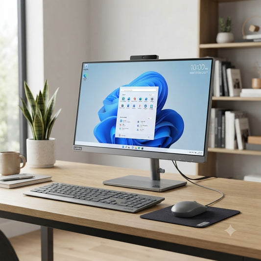 New Model 2027: Lenovo IdeaCentre AIO 24IRH9 | 24" FHD | Intel i7-13620H | 8GB | 512GB SSD | Intel UHD | Win 11 Pro | Grey | Wired Keybd & Mouse