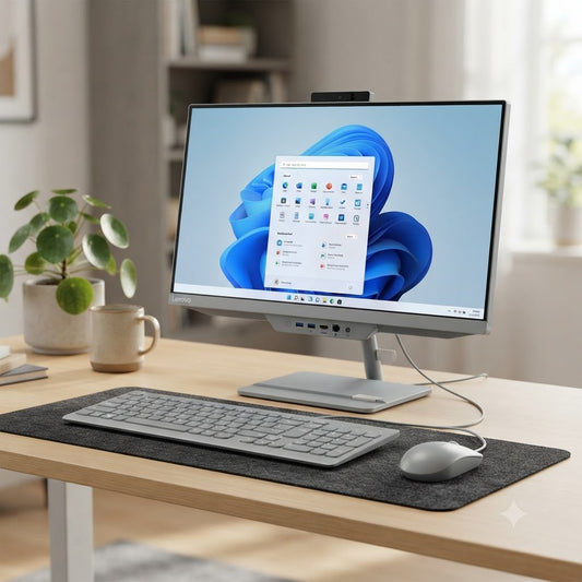 New Model 2027: Lenovo IdeaCentre 27 | 27" FHD | Intel i5-13420H | 16GB | 1TB SSD | Intel UHD | Win 11 Home | Cloud Grey | Wired Keybd & Mouse