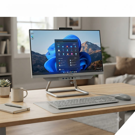 New Model 2027: Lenovo IdeaCentre 27 | 27" FHD | Intel i5-13420H | 16GB | 512GB SSD | Intel UHD | Win 11 Home | Cloud Grey | Wired Keybd & Mouse