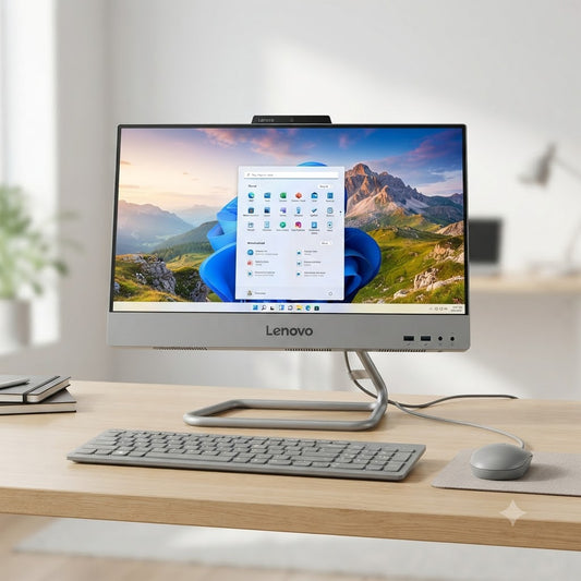 New Model 2027: Lenovo IdeaCentre 27IRH9 | 27" FHD | Intel i5-13420H | 8GB | 512GB SSD | Intel UHD | Win 11 Home | Cloud Grey | Wired Keybd & Mous