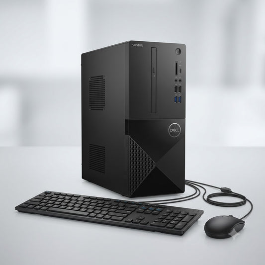 New Model 2027: Dell Vostro 3030 Desktop | Intel i7-12700 | 16GB DDR5 | 512GB SSD | Intel UHD | Win 11 Pro | Black | Wired Keybd & Mouse