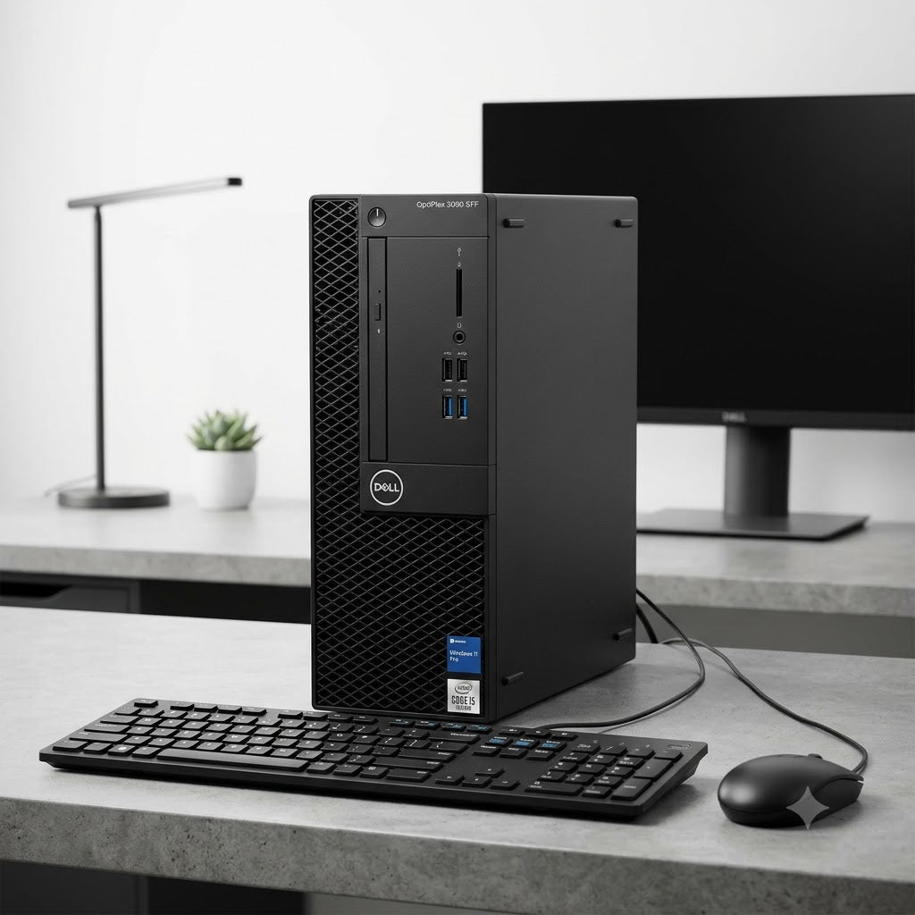 New Model 2027: Dell OptiPlex 3090 SFF | Intel i5 10th Gen | 8GB DDR4 | 1TB HDD | Win 11 Pro | Black | Keybd & Mouse