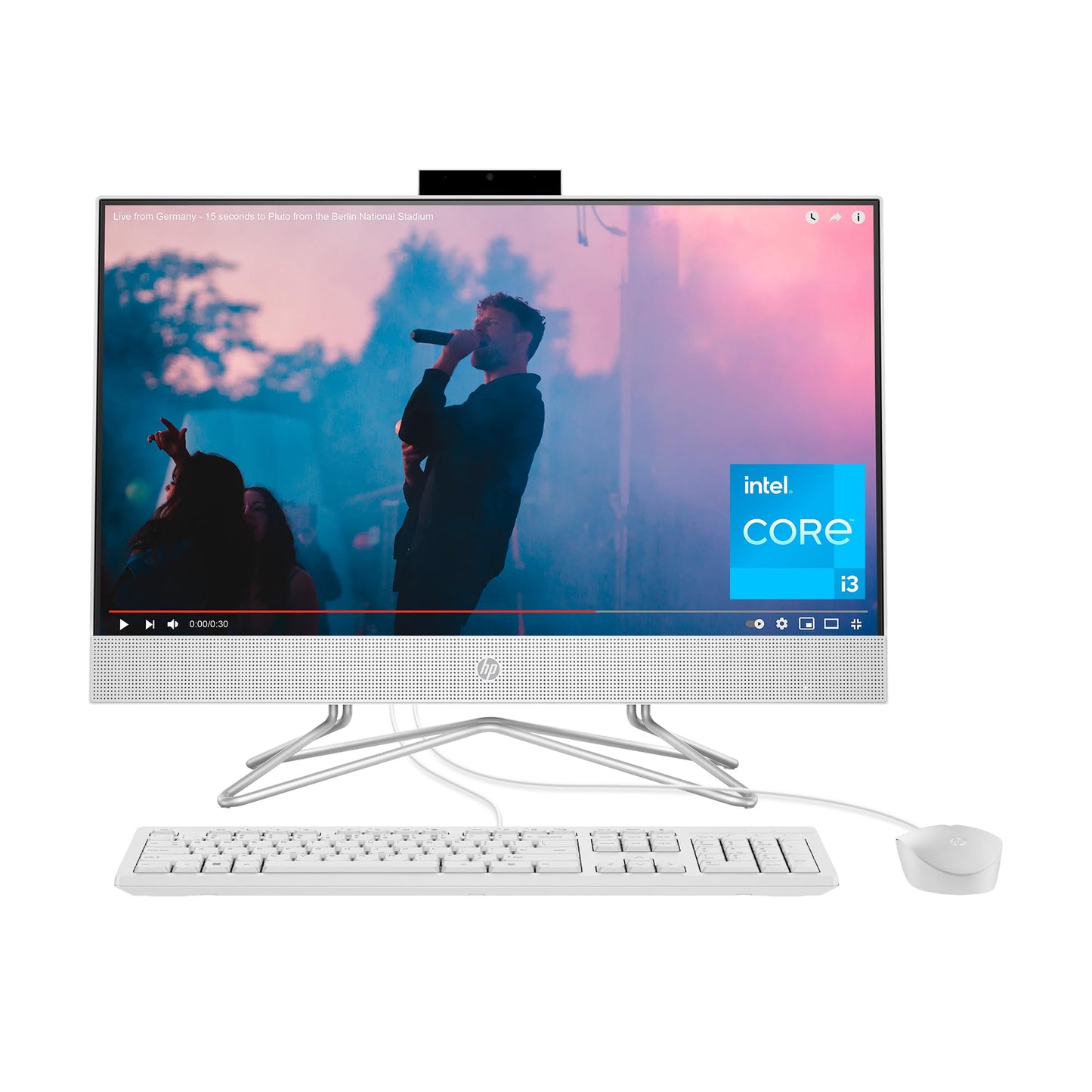 HP 24-CR0012L 24": Intel i3 13th Gen, 8GB RAM, 512GB SSD, Iris-X, White