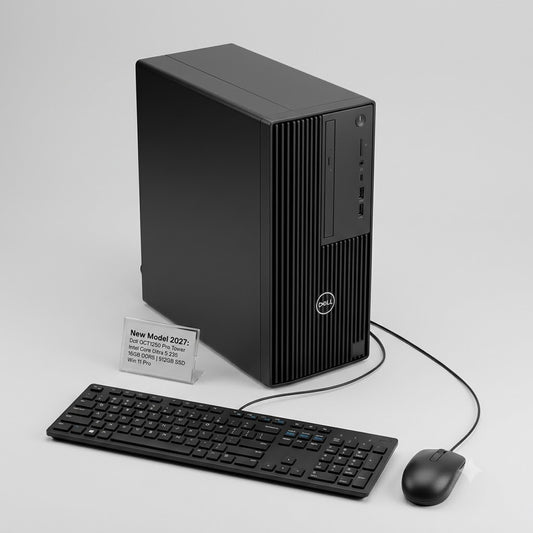 New Model 2027: Dell QCT1250 Pro Tower | Intel Core Ultra 5 235 | 16GB DDR5 | 512GB SSD | Win 11 Pro | Black | Wired Keybd & Mouse