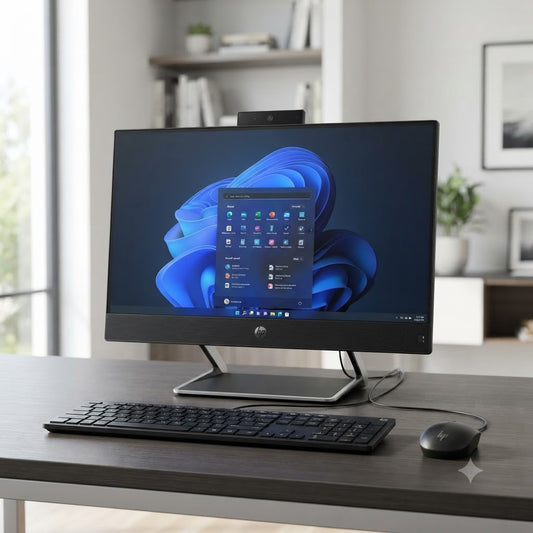 New 2027 Model: HP ProOne 440 G9 AIO | 23.8" Touch | Intel i7-13700T | 16GB RAM | 512GB SSD | Intel UHD | Win 11 Pro | Black | Wired Keybd & Mouse