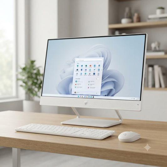 New 2027 Model: HP 240 G10 AIO All-in-One | 23.8" Non-Touch FHD | Intel Core i7 | 16GB RAM | 512GB SSD | Windows 11 Pro | White | Keyboard & Mouse