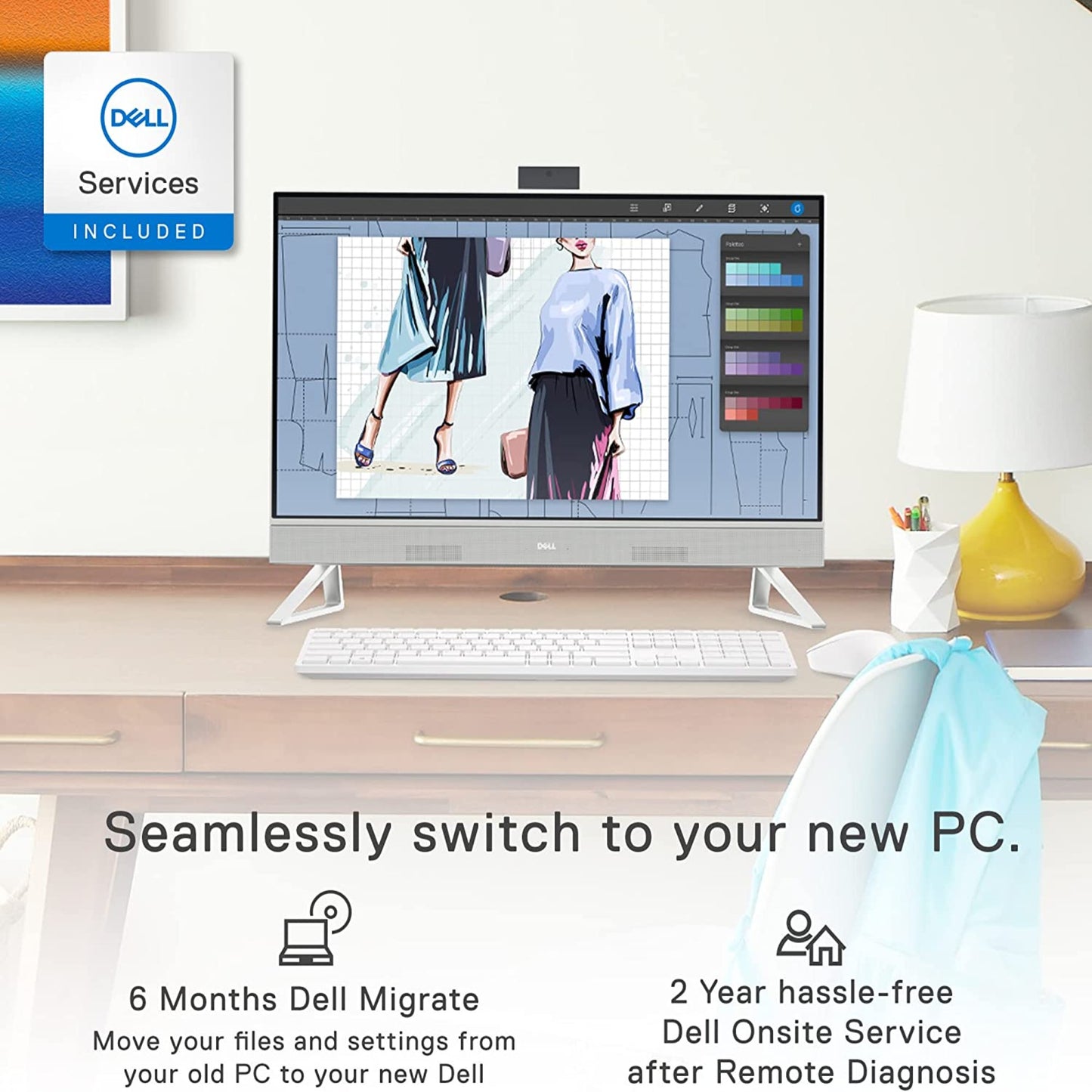 Brand New Original 👌 All in One (AIO) Newest Model 2025  Dell INSPIRON 7710 27" Touch Screen All In One Intel™ Core i7-1255U 16GB RAM 1TB HDD+512GB SSD Custom Memory & Storage & Windows 11 OS