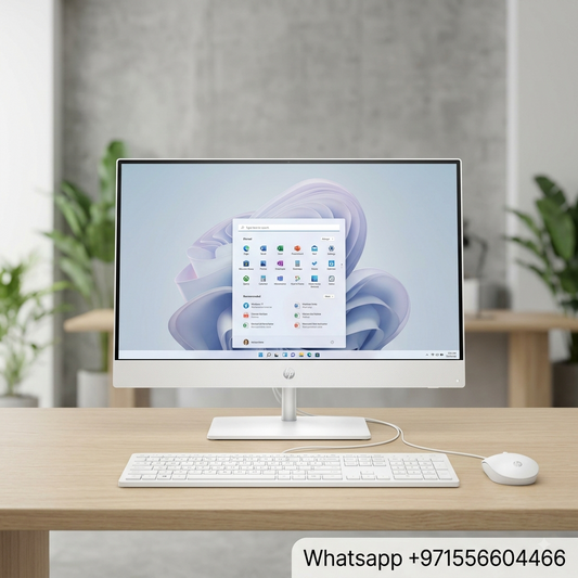 New 2027 Model: HP 24-CR0113D AIO All-in-One | 23.8" Touch FHD | Intel Core i7 | 8GB DDR4 RAM | 512GB SSD | Win 11 Home | White | Keyboard & Mouse