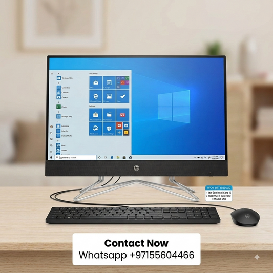 New 2027 Model: HP 24-DF1103D AIO All-in-One | 23.8" Touch FHD | Intel Core i5 | 8GB RAM | 1TB+256GB SSD | Windows 10 Home | Black | Keybd & Mouse