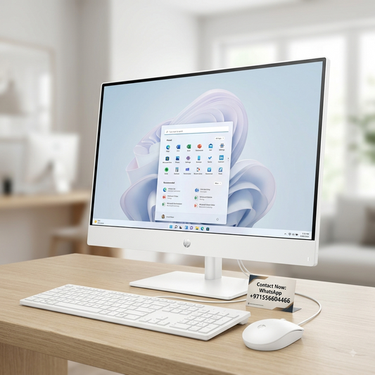 New Model 2027: HP 27-CR0083nyAIO | 27" Non-Touch | Intel Ultra 7 155U | 16GB | 512GB SSD | Intel Graphics | Win 11 Pro | White | Wired Keybd & Mouse