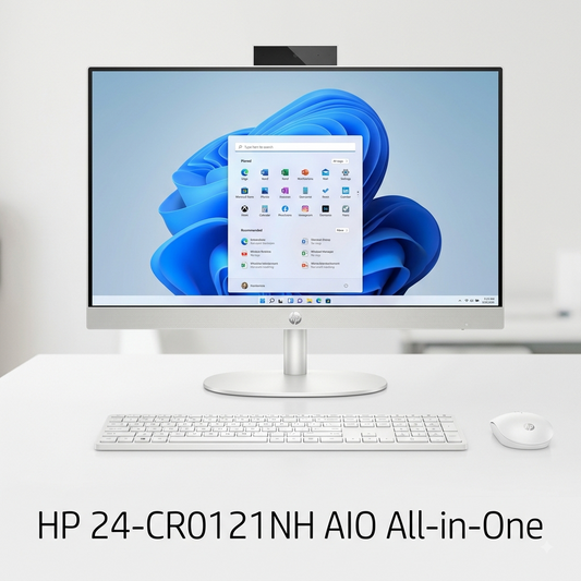 New 2027 Model: HP 24-CR0121NH AIO All-in-One | 23.8" Touch FHD | Intel Core i5 | 8GB RAM | 512GB SSD | Win 11 Pro | White | Wired Keyboard & Mou.