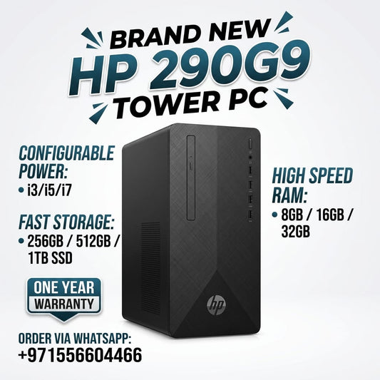 New Model 2027: HP 290 G9 MT | Intel i7 | 8GB DDR | 512GB SSD | Win 11 Pro | Black | Keybd & Mouse | Desktop Business & Home PC