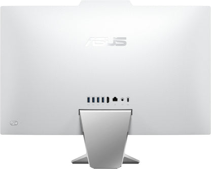 ASUS A3402WVAK: White 23.8" FHD Non-Touch AIO featuring 13th Gen Intel Core i7, 8GB RAM, 512GB SSD, integrated Intel graphics, and Windows 11 Pro. Comes with wireless keyboard & mouse. Ready to go