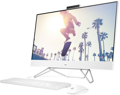 Brand New Original 👌 All in One (AIO) Newest Model 2025 HP 24-CB1004 All in one PC with 24 inch Display, 12th Generation Intel core i5,8GB DDR4,512GB SSD,24 inch FHD Display,Windows 11 Professional,White