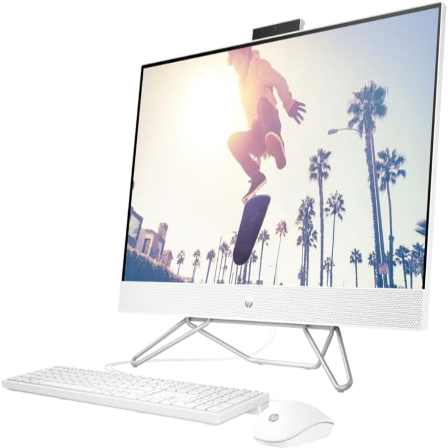 Brand New Original 👌 All in One (AIO) Newest Model 2025 HP 27-CB1157NH All-in-One 27-inch AIO Desktop, Intel Core i7 processor|8GB DDR4 RAM| 512GB NVMe SSD |Intel Iris Xe Graphics|27" FHD Touch Screen |Windows 11 Pro (Starry white)