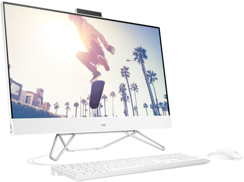 Brand New Original 👌 All in One (AIO) Newest Model 2025 HP 27-CB1157NH All-in-One 27-inch AIO Desktop, Intel Core i7 processor|8GB DDR4 RAM| 512GB NVMe SSD |Intel Iris Xe Graphics|27" FHD Touch Screen |Windows 11 Pro (Starry white)