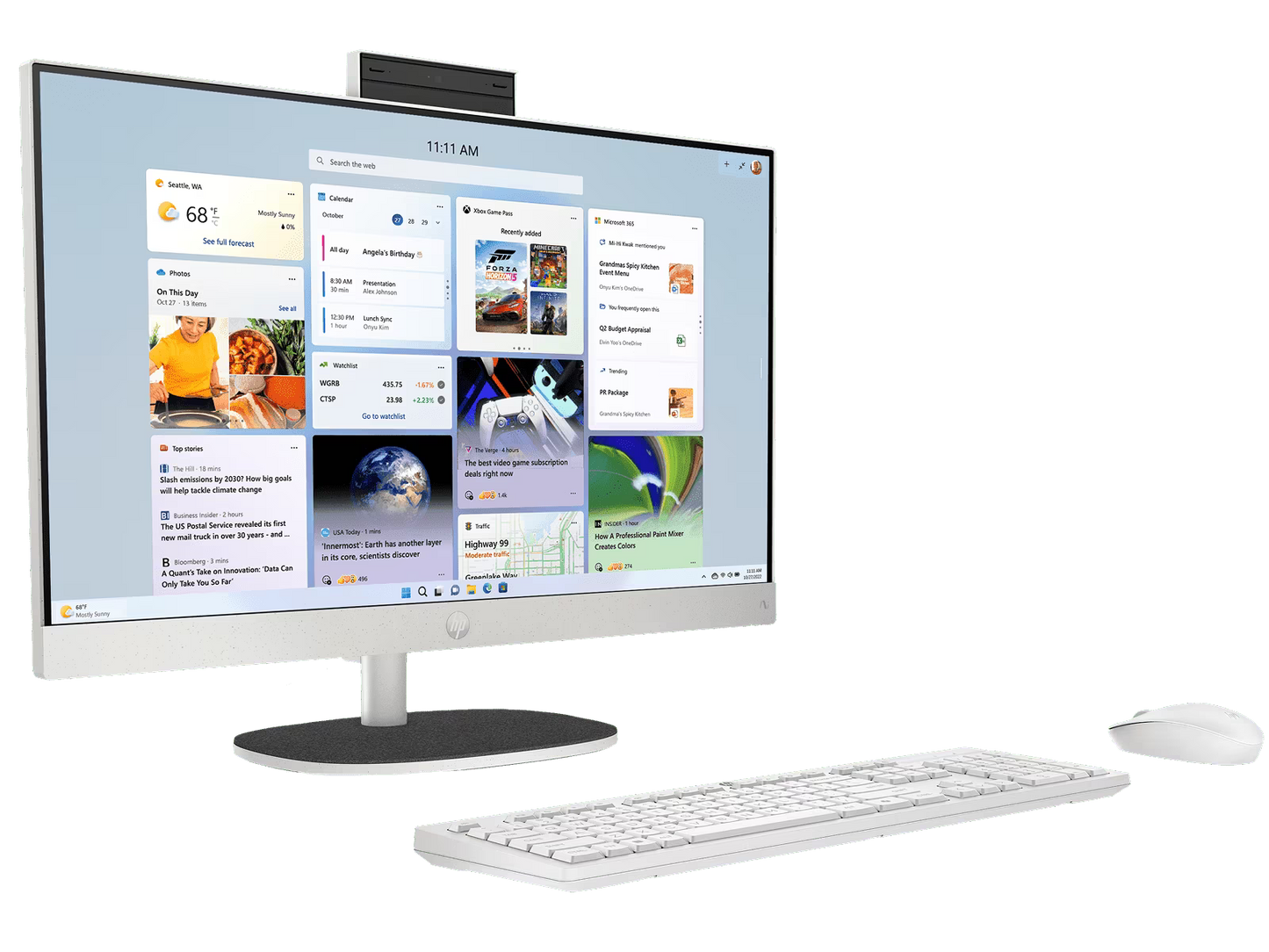 HP 24-CR0308NH 24": Intel i5 13th Gen, 8GB RAM, 512GB SSD, Iris-X, White